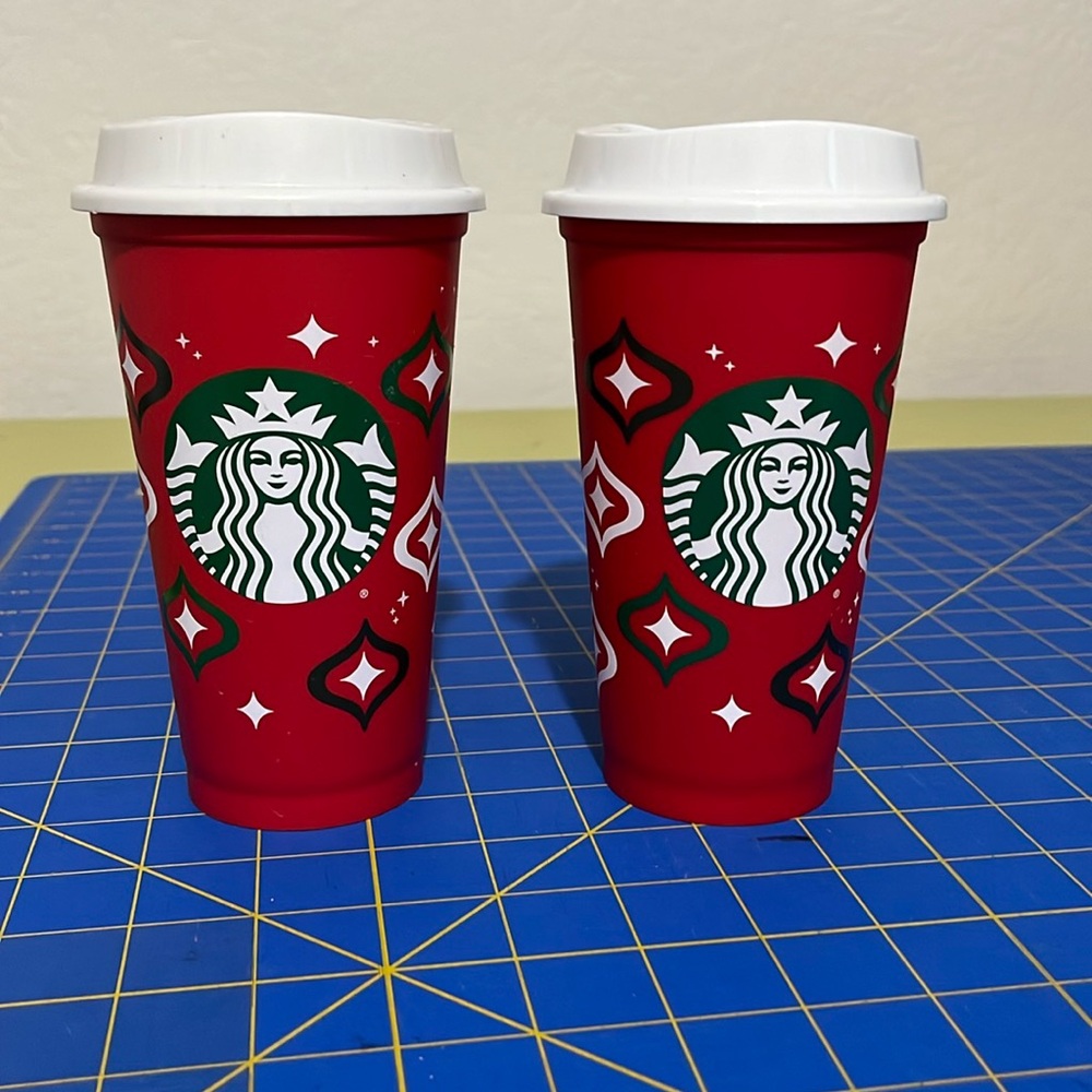 2 Starbucks Holiday Tumblers 16 oz